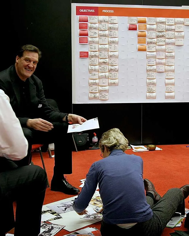Sean Blair at a ProMeet wallchart